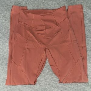 Red Gymshark Whitney Simmons leggings with pockets
